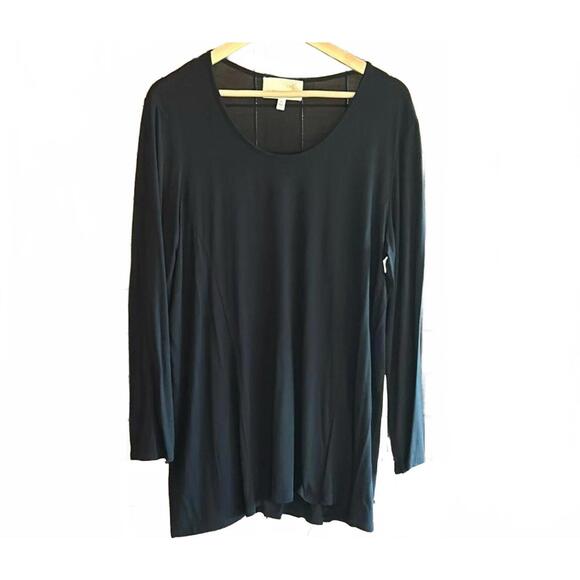 Tops - Anthony Originals Woman's Top Size XL Black Long Sleeve Tunic Boho